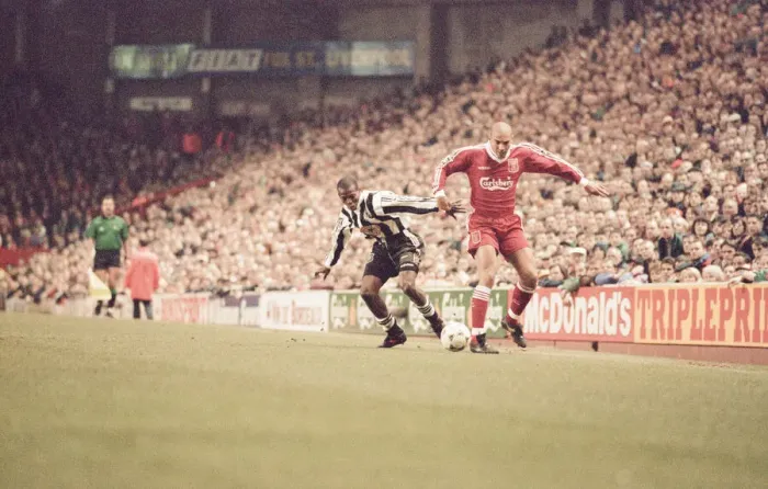 Framed Print : Liverpool 4-3 Newcastle United, premier league match at Anfield, Wednesday 3rd April 1996 Framed Print : Liverpool 4-3 Newcastle United, premier league match at Anfield, Wednesday 3rd April 1996