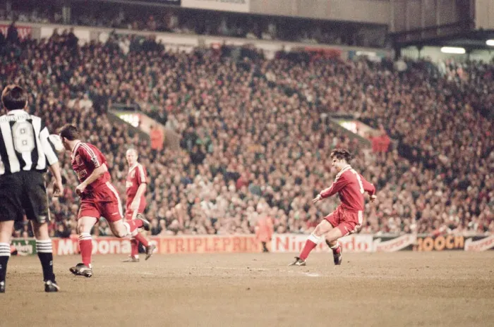 Framed Print : Liverpool 4-3 Newcastle United, premier league match at Anfield, Wednesday 3rd April 1996 Framed Print : Liverpool 4-3 Newcastle United, premier league match at Anfield, Wednesday 3rd April 1996