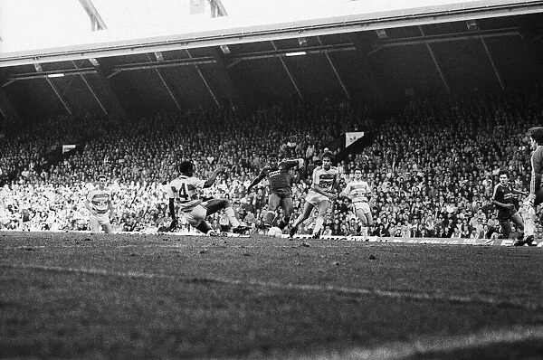 Liverpool 4 Queens Park Rangers 0, Old First Division One game at Anfield