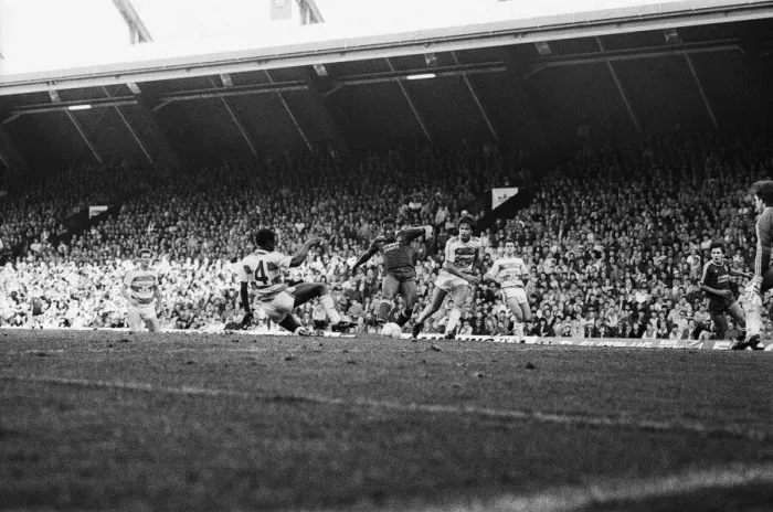 Framed Print : Liverpool 4 Queens Park Rangers 0, Old First Division One game at Anfield Framed Print : Liverpool 4 Queens Park Rangers 0, Old First Division One game at Anfield