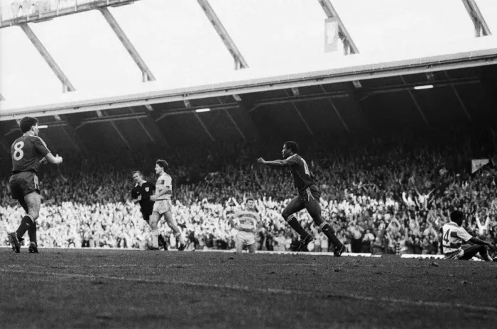 Framed Print : Liverpool 4 Queens Park Rangers 0, Old First Division One game at Anfield Framed Print : Liverpool 4 Queens Park Rangers 0, Old First Division One game at Anfield