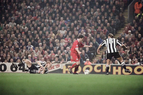 Liverpool 4 v Newcastle United 3. Premier League match at Anfield, Liverpool