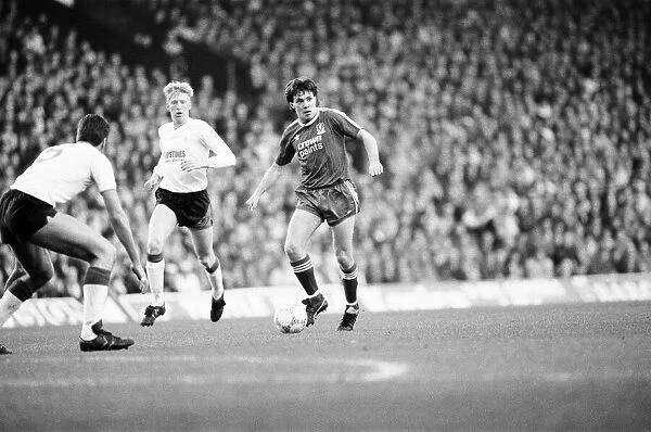 Liverpool 5-0 Nottingham Forest, league match at Anfield, Wednesday 13th April 1988
