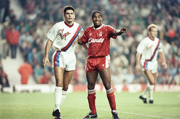 Liverpool 9-0 Crystal Palace, Division One match held at Anfield, Liverpool. John Barnes