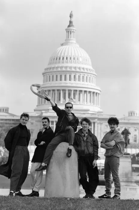 Framed Print : Liverpool band Frankie Goes To Hollywood, at Capitol Hill in Washington during their US