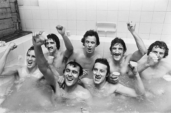 Liverpool celebrate their 3-0 FA Cup Semi Final replay victory over Merseyside rivals
