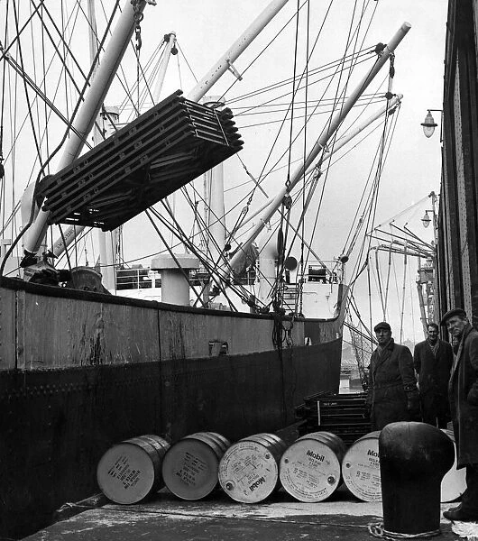 Liverpool docks. Circa 1960