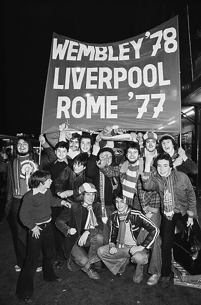 Liverpool fansleave Lime Street railway station for West Germany where their team will
