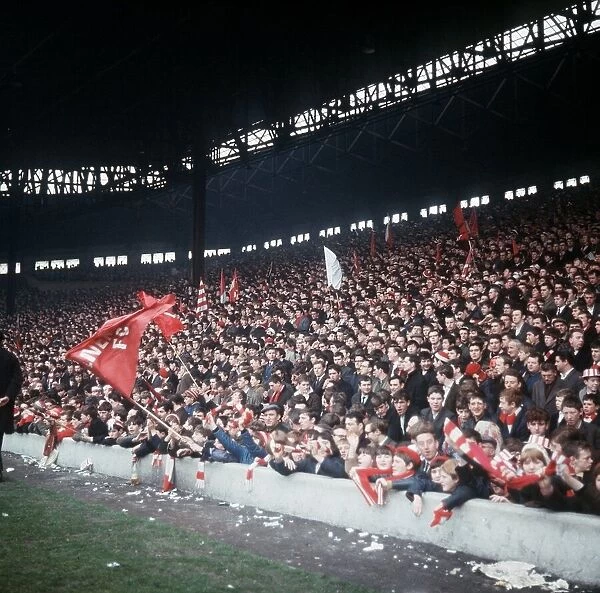 Liverpool FC Football Supporters. August 1967