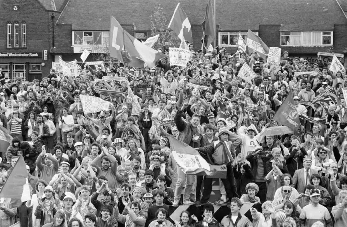 Framed Print : Liverpool FC, Homecoming Victory Parade after winning the FA Cup