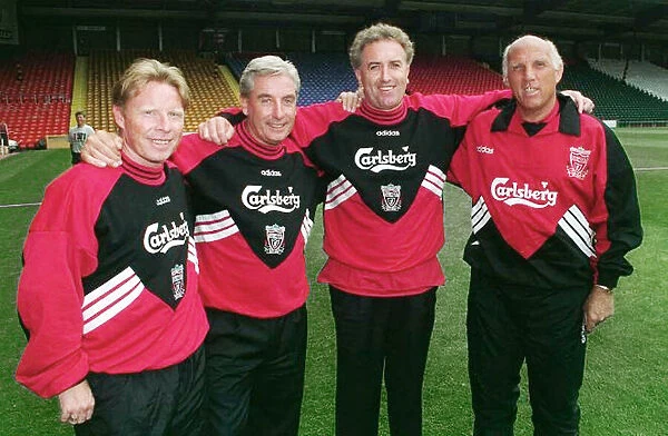 Liverpool FCs new Boot Room Team L to R Sammy Lee, Roy Evans Manager