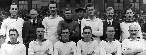 Liverpool football team of the 1930-31 season pose for a group photograph