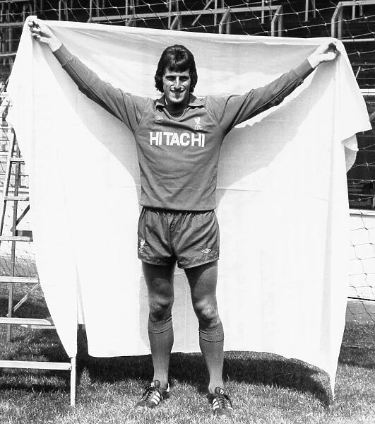 Liverpool goalkeeper Ray Clemence celebrates keeping a clean sheet for a record 305