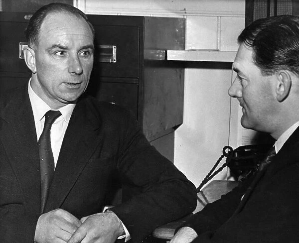 Liverpool management staff Reuben Bennett. Circa 1959