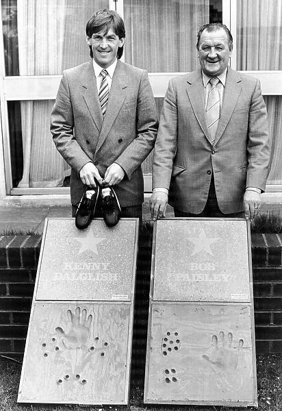 Liverpool manager Bob Paisley and Kenny Dalglish, two of a Liverpool all star cast who