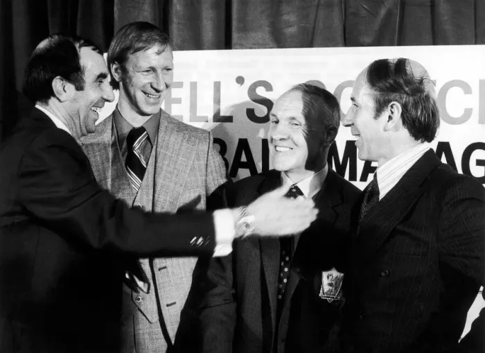 Framed Print : Liverpool manager Bill Shankly, named Manager of the Year at a ceremony in London