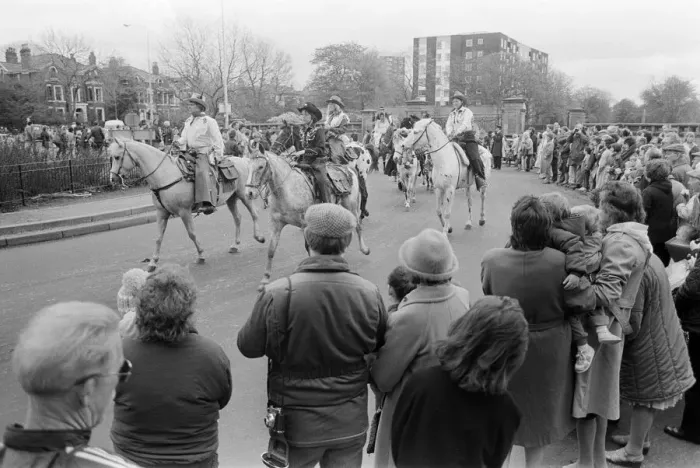 Framed Print : Liverpool May Horse Parade, 10th May 1986 Framed Print : Liverpool May Horse Parade, 10th May 1986