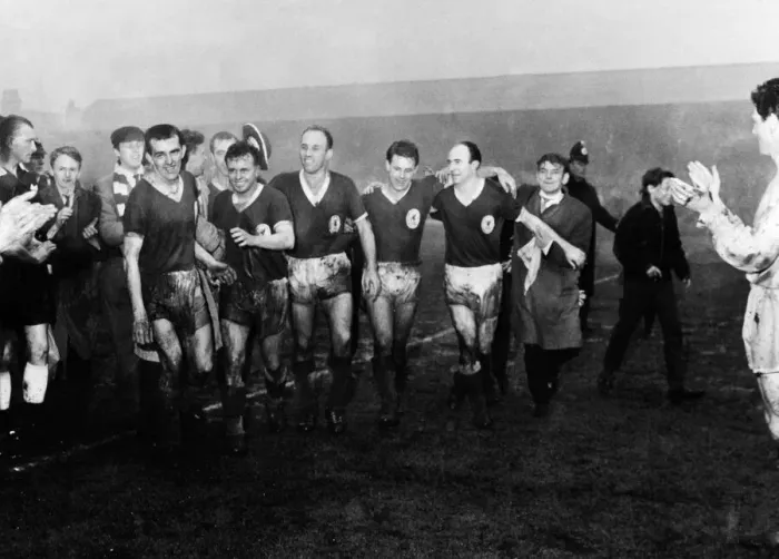 Framed Print : Liverpool players leave the field after beating Southampton to win the 2nd Division title Framed Print : Liverpool players leave the field after beating Southampton to win the 2nd Division title