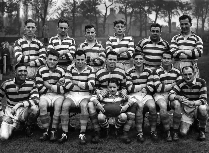 Framed Print : Liverpool Rugby League club team group October 1951 Framed Print : Liverpool Rugby League club team group October 1951