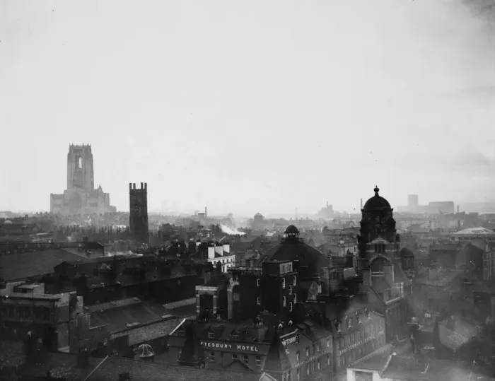 Framed Print : The Liverpool skyline with the Anglican Cathedral in the distance