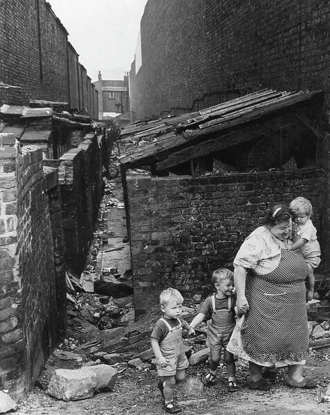 Liverpool Slums, 27th June 1962. Our Picture Shows ... mother