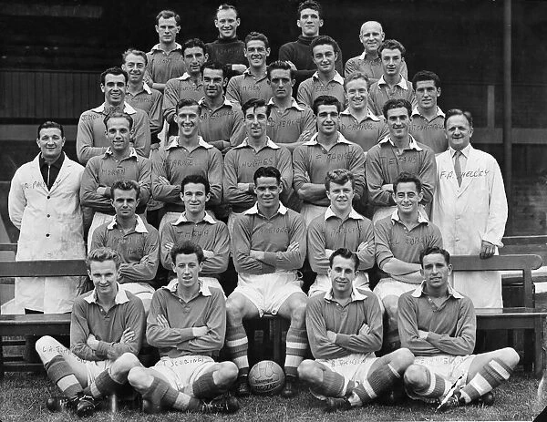 Liverpool squad pose for a pre-season photograph at Anfield