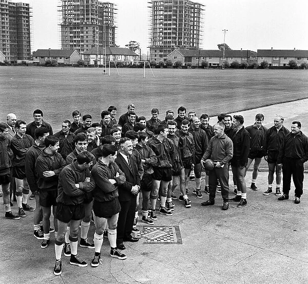 Liverpool Team 1965 with Bill Shankly at a training session