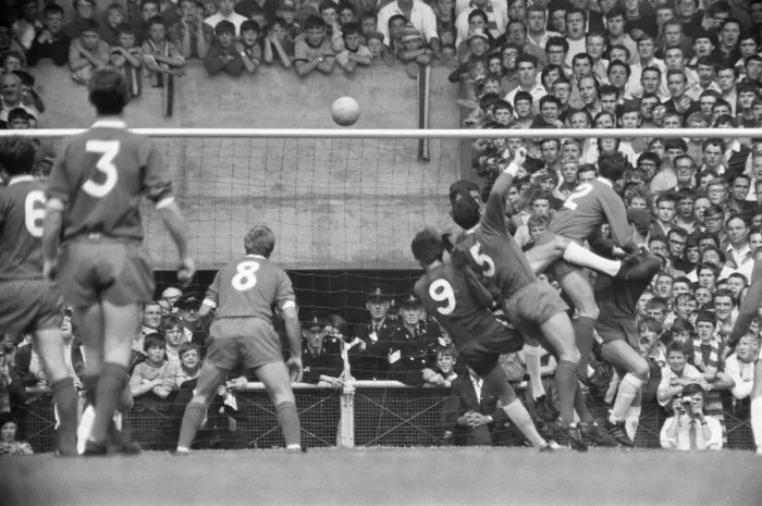 Framed Print : Liverpool v Chelsea Division One Football 8th August 1969 Liverpool Full back