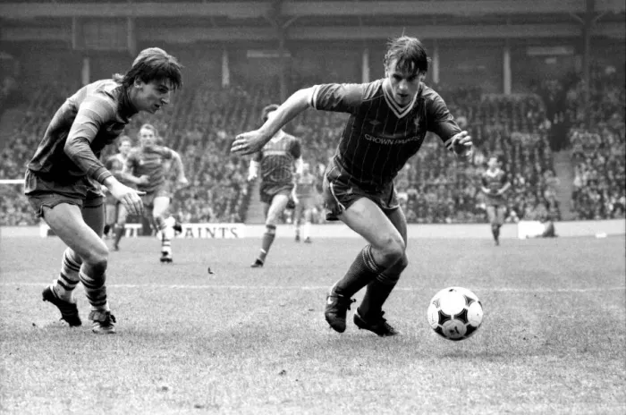 Framed Print : Liverpool v. Chelsea. May 1985 MF21-04-017 The final score was a four three