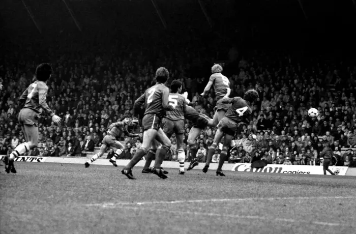 Framed Print : Liverpool v. Chelsea. May 1985 MF21-04-049 The final score was a four three Framed Print : Liverpool v. Chelsea. May 1985 MF21-04-049 The final score was a four three