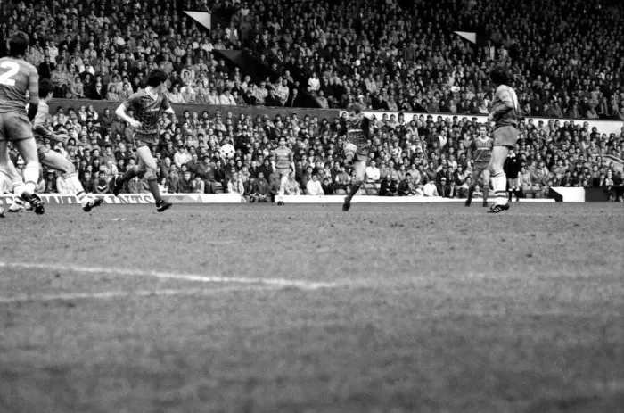 Framed Print : Liverpool v. Chelsea. May 1985 MF21-04-054 The final score was a four three Framed Print : Liverpool v. Chelsea. May 1985 MF21-04-054 The final score was a four three