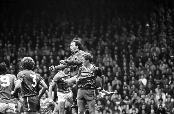 Liverpool v. Everton. October 1984 MF18-04-011 The final score was a one nil