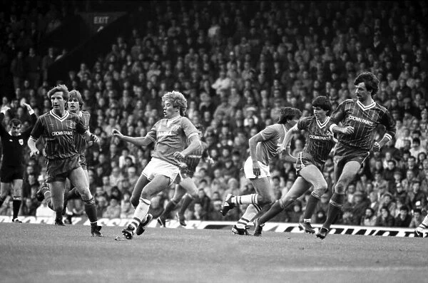 Liverpool v. Everton. October 1984 MF18-04-014 The final score was a one nil