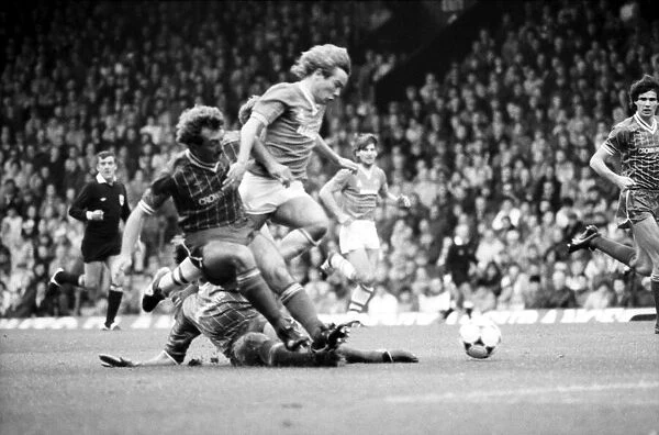 Liverpool v. Everton. October 1984 MF18-04-036 The final score was a one nil