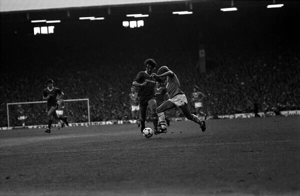 Liverpool v. Everton. October 1984 MF18-04-042 The final score was a one nil