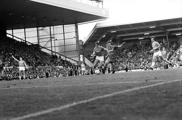 Liverpool v. Everton. October 1984 MF18-04-067 The final score was a one nil