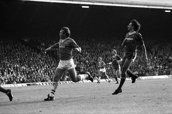 Liverpool v. Everton. October 1984 MF18-04-071 The final score was a one nil