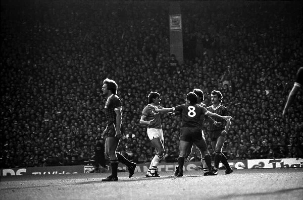 Liverpool v. Everton. October 1984 MF18-04-103 The final score was a one nil