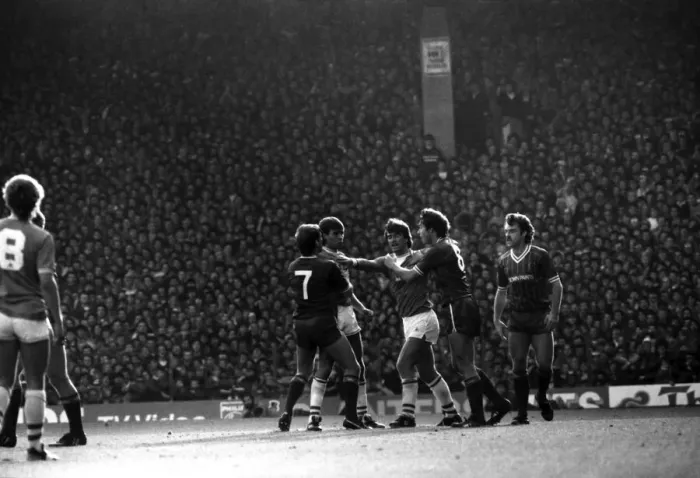 Framed Print : Liverpool v. Everton. October 1984 MF18-04 The final score was a one nil victory Framed Print : Liverpool v. Everton. October 1984 MF18-04 The final score was a one nil victory