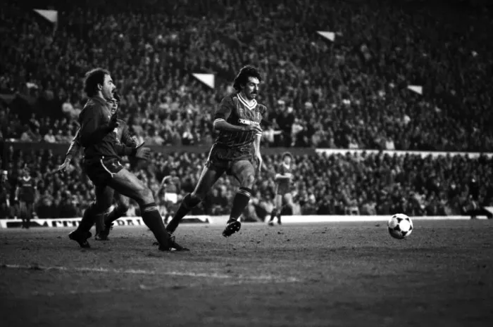 Framed Print : Liverpool v. Ipswich. November 1984 MF18-15-006 The final score was a two nil Framed Print : Liverpool v. Ipswich. November 1984 MF18-15-006 The final score was a two nil