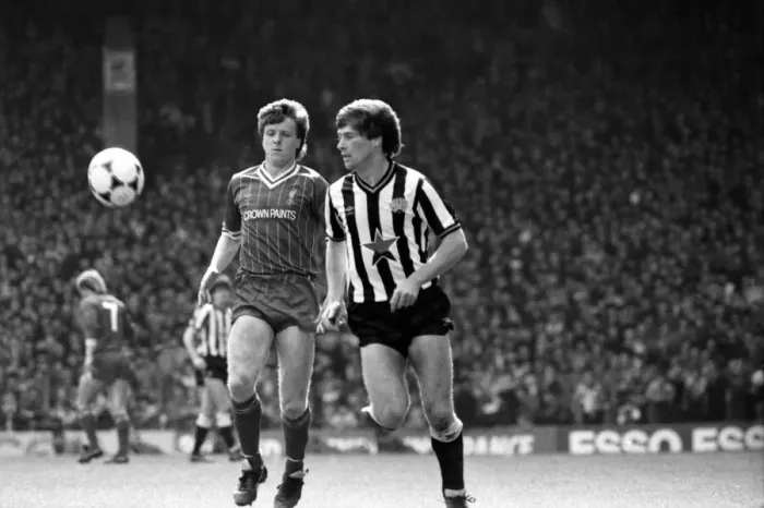 Framed Print : Liverpool v. Newcastle. April 1985 MF21-02-017 The final score was a Three one