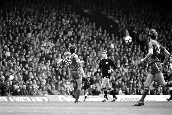 Liverpool v. Newcastle. April 1985 MF21-02-018 The final score was a Three one