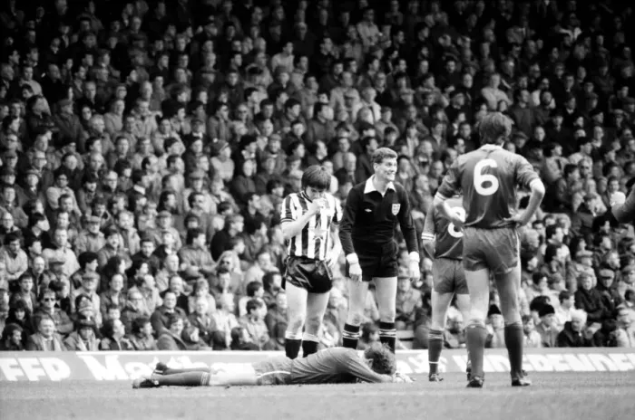 Framed Print : Liverpool v. Newcastle. April 1985 MF21-02-023 The final score was a Three one Framed Print : Liverpool v. Newcastle. April 1985 MF21-02-023 The final score was a Three one