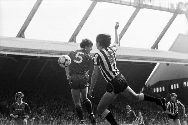 Liverpool v. Newcastle. April 1985 MF21-02-026 The final score was a Three one