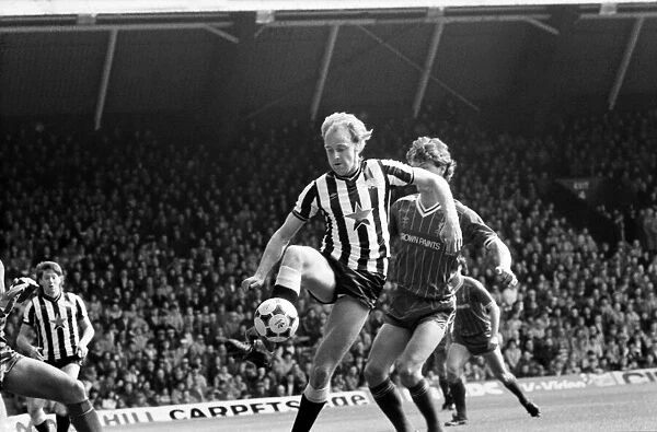 Liverpool v. Newcastle. April 1985 MF21-02-027 The final score was a Three one