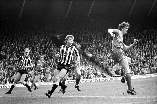 Liverpool v. Newcastle. April 1985 MF21-02-041 The final score was a Three one