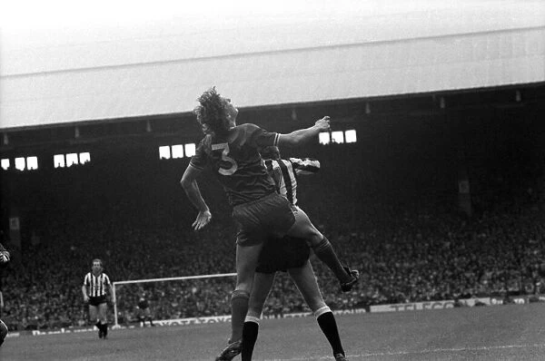 Liverpool v. Newcastle. April 1985 MF21-02-046 The final score was a Three one