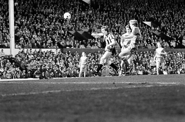 Liverpool v. Newcastle. April 1985 MF21-02-054 The final score was a Three one