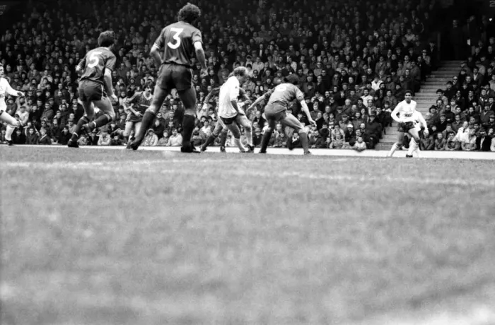 Framed Print : Liverpool v. Tottenham Hotspur. March 1984 MF14-19-027 The final score was a three Framed Print : Liverpool v. Tottenham Hotspur. March 1984 MF14-19-027 The final score was a three