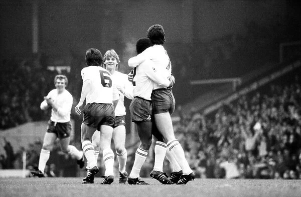 Liverpool v. Tottenham Hotspur. March 1984 MF14-19-052 The final score was a three